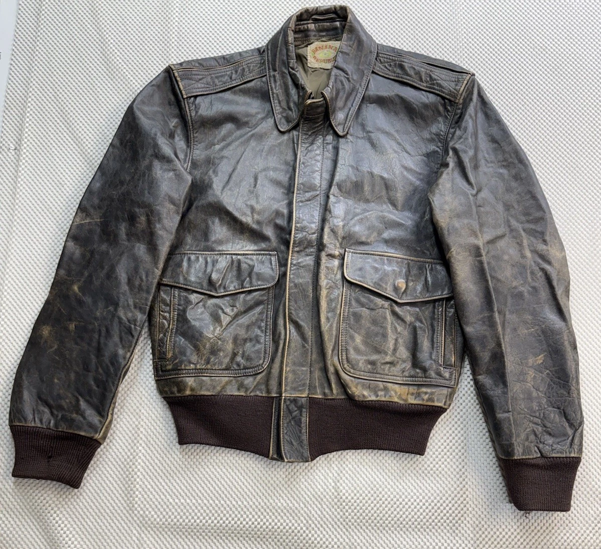 banana republic leather bomber jacket products for sale | eBay