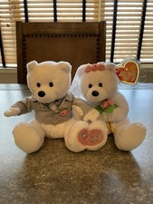 TY Beanie Babies - "We Do" the Wedding Bears MWMTs Bride & Groom Stuffed Animal