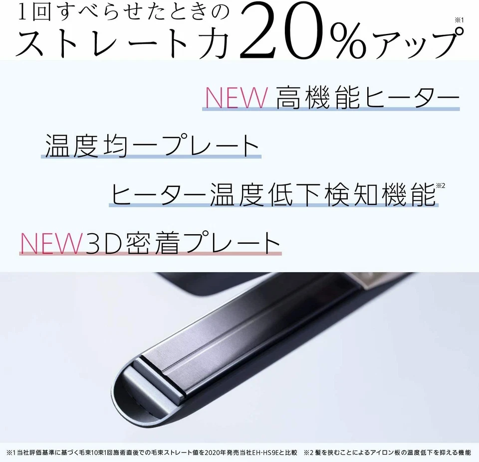 Plancha de pelo Panasonic Nano Care blanca EH-HS0E-W Foto 2 de 4