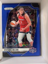 2024 Panini Prizm WNBA - Stefanie Dolson #34 Blue Velocity Prizm