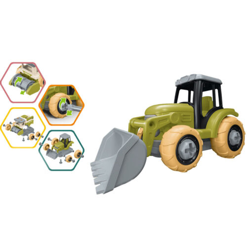 Take Apart Toys Set Farm Tractor Truck Loader w/ Animal Transport Toy Cars Kids - Picture 7 of 7