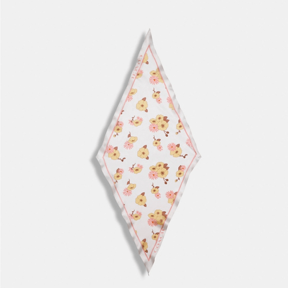 正規品・送料込み◆JILLSTUART◆Pleated diamond scarf NWT Coach Floral Cluster Print Silk Diamond Scarf | eBay