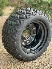 Golf Cart 20-10-12 Wanda All Trail tire mounted on Dwindow Wheel Combo(set of 4)