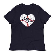 LOS ANGELES Women's Relaxed Shirt ca la baseball team gift mom