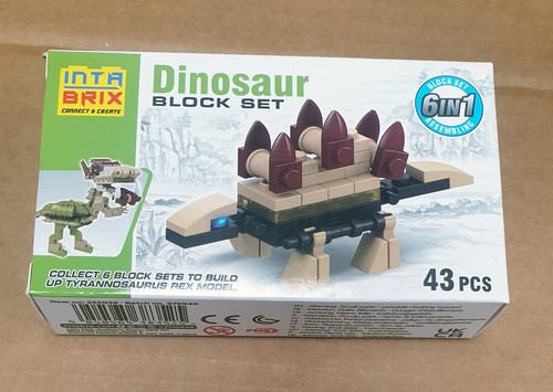 Dinosaurier Bausteine Jura Steine 6 in 1 Sammeln Sie alle für TYRANNOSAURUS - Bild 11 von 15