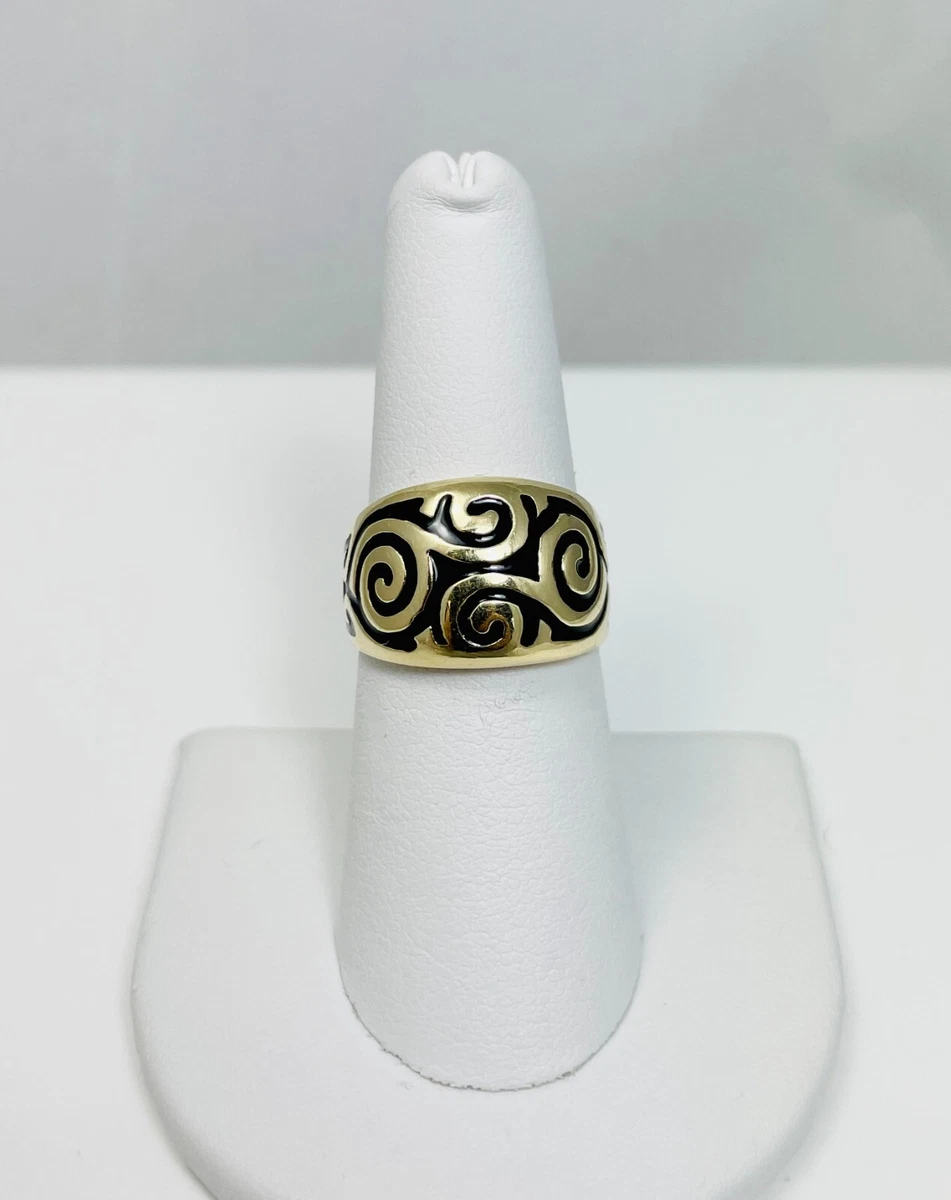 Whimsical 14k Yellow Gold Enamel Ring 8182 eBay