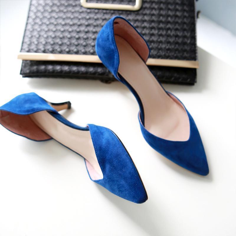 Modern Elegant Spitz Sexy Stilett Damen Pumps Highheels Faux-Wildleder Gr:33-40 Modern Elegant Spitz Sexy Stilett Damen Pumps Highheels Faux-Wildleder Gr:33-40