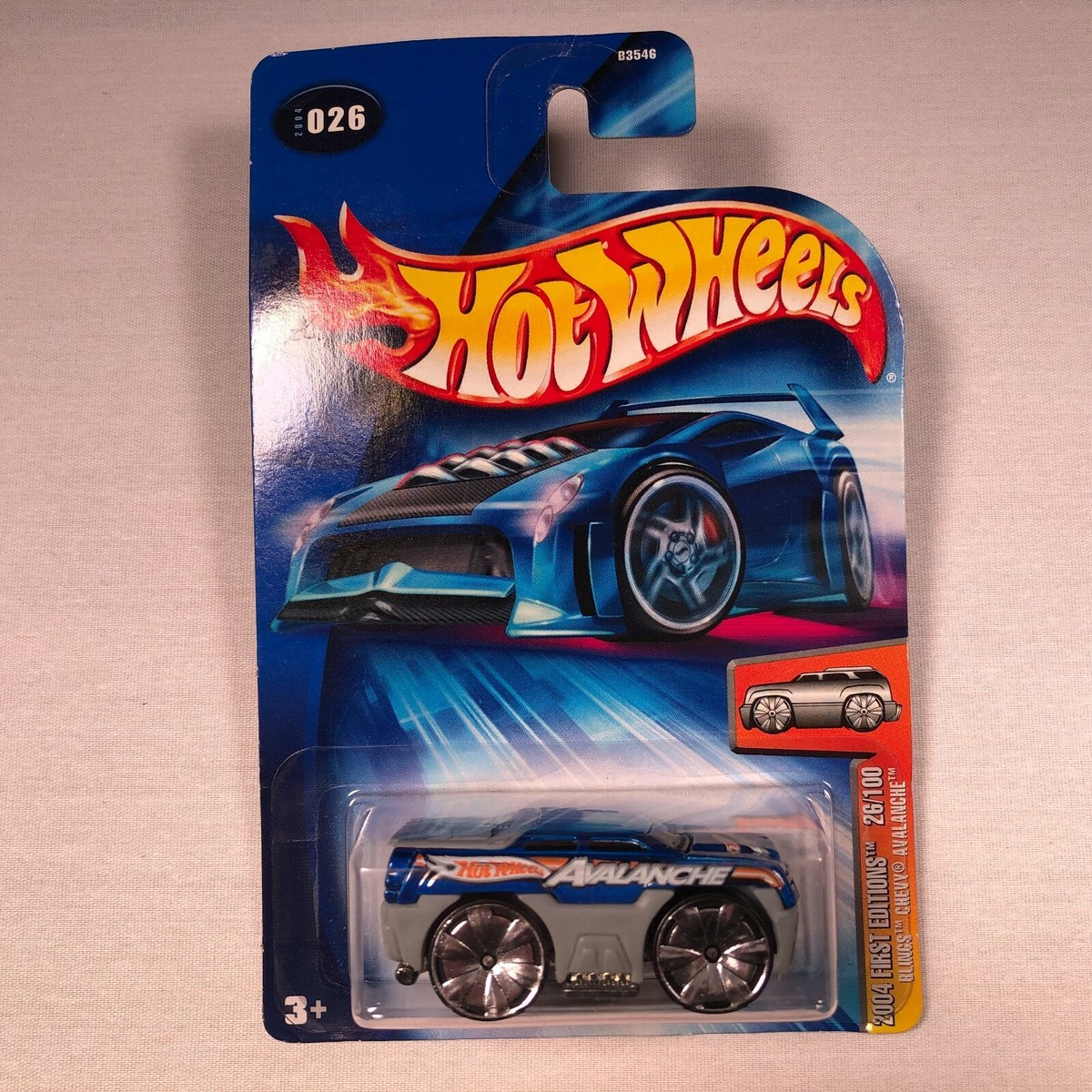 Lot of Six (6) Hot Wheels Cars New In Package On Card