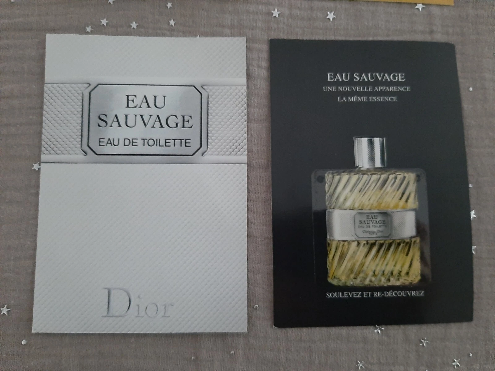 Carte Parfumée   Perfume Card . C. Dior   Eau sauvage patch