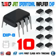 10PCS TL061CP Low-Power JFET-Input Operational Amplifier IC Chip TL061 OP-AMP