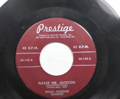 Jazz 45 Willis Jackson Quartet - Please Mr. Jackson / Dinky'S Mood On Prestige