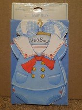 Vintage 1980s Hallmark Baby Boy Invitations New Sealed 10 Pack