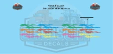 Semi Flames Graphic 1:160 Scale