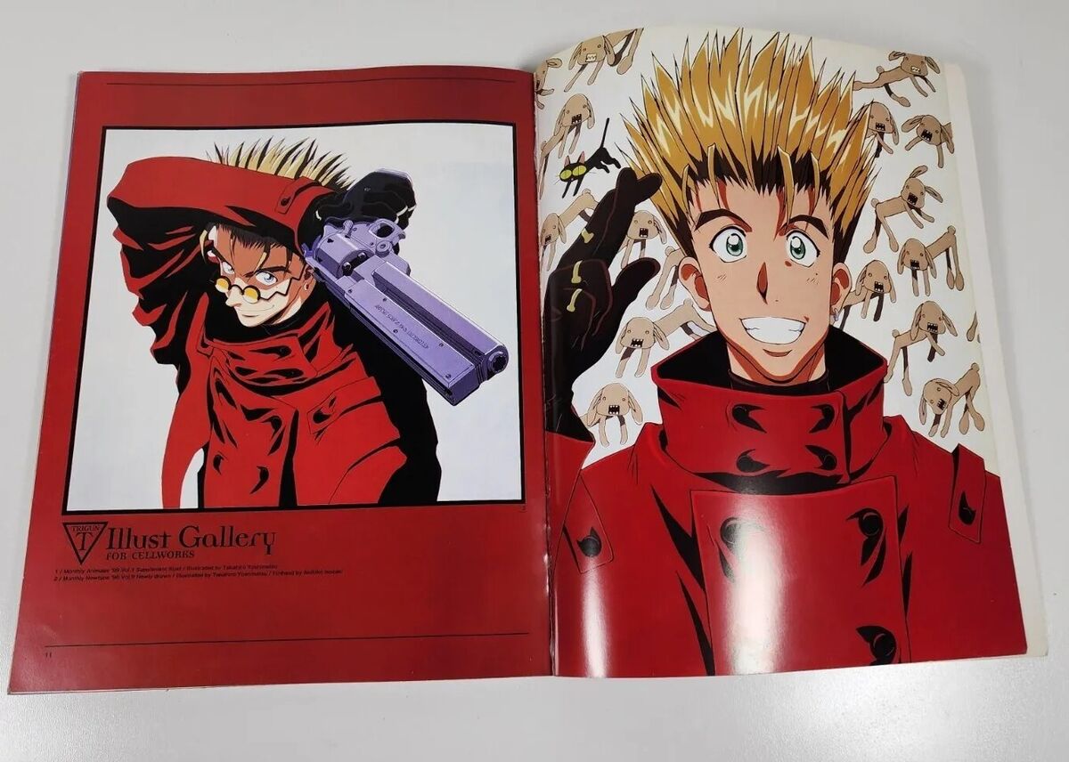Trigun Art Book Yasuhiro Nightow Official Artbook Vintage Trigun Art Book Yasuhiro Nightow Official Artbook Vintage