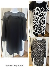 AB Studio Ann Taylor Loft Sheath Dress lot of 3 size 6 black net