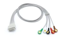 GE Marquette Eagle Dash Solar Leadwires 5 Leads Snap ECG Cable-Same Day Shipping