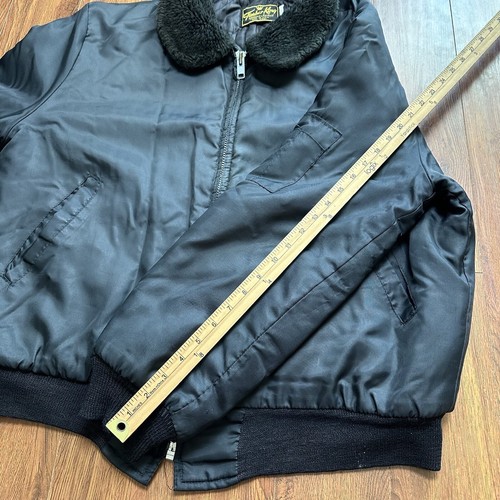 Vtg Timber King Bomber Flight Jacket Mens XL Insulated Security Coat Made USA - Picture 11 of 17