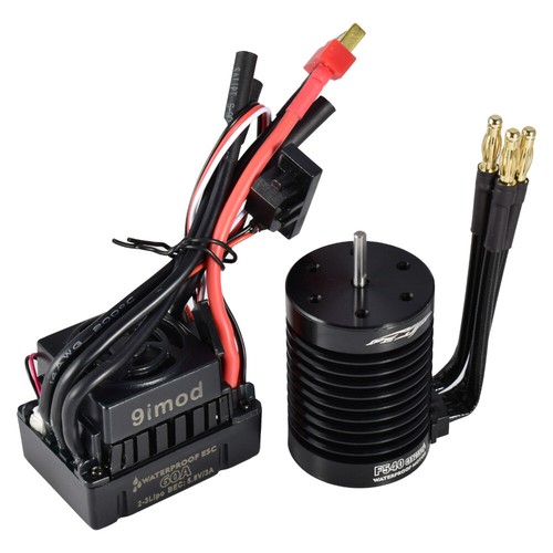 Motor impermeable sin escobillas 9imod F540-V2 4370KV 3,175 mm + 60 A ESC para coche de radiocontrol 1/10 - Imagen 27 de 28