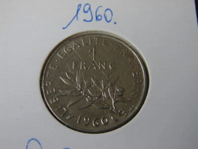 FRANCE. 1 FRANC SEMEUSE 1960. - Photo 1/2