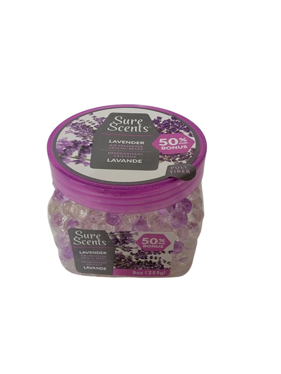 Sure Scents Crystal Gel Beads Air Fresheners, Lavender Scent