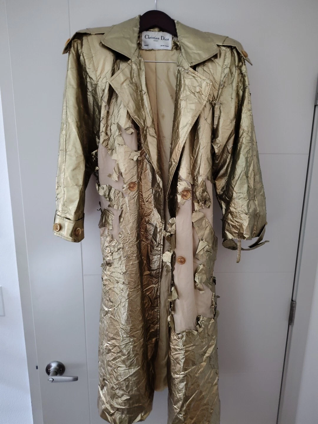 Ceinture et poignets Dior vintage dorés décollés est parfait état 