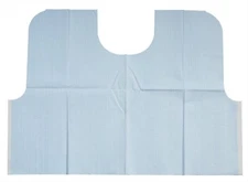 TIDI EVERYDAY SPECIALTY BIBS  Waist-Length, Contour Neck 29" x 21" Blue 100/Case