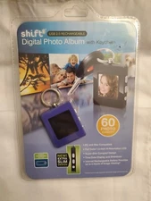 SHIFT3 Digital Photo Album With Keychain USB 2.0 Rechargeable 8MB 60 Images NEW!