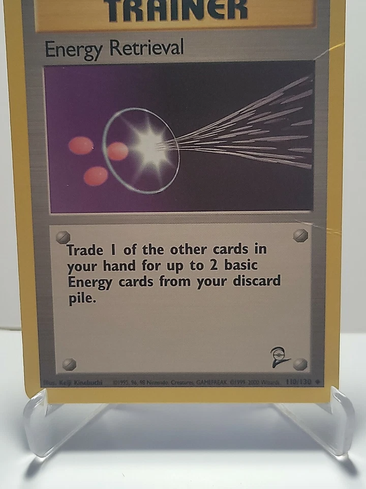 Energy Retrieval 110/130 Pokemon Base Set 2 Trainer Damaged Used See Pictures - Image 4 of 4