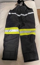 RefrigiWear Men's Freezer Edge Warm Insulated Bib Overalls with Reflective Tape
