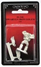 Ral Partha 01-246 Dwarven Iron Golem (Monsters) Dwarf Guardian Metal Construct