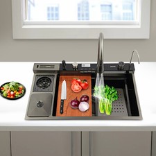 Multifunctional Kitchen Sink Commercial Single Bowl Sink Stainless Steel Sink