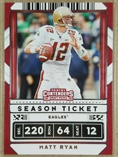 2020 Panini Contenders Draft - MATT RYAN #68 season ticket 🏈