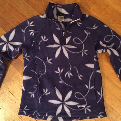ブルゾン patagonia - patagonia flower half zip fleece jacket. Rare Vtg Patagonia Pullover Fleece Floral Flower Print 1/2