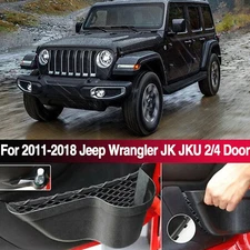 4pcs Door Side Insert Storage Box Organizer Pockets For Jeep JK Front and Rear