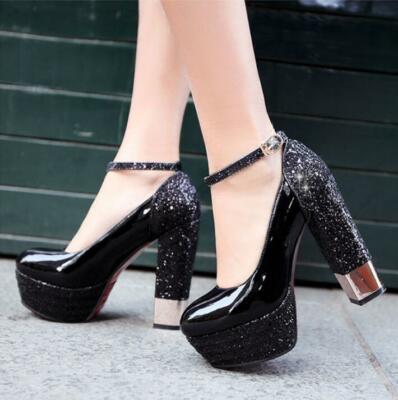 Women's Single Shoes Thick Heel Platform Nightclub Character