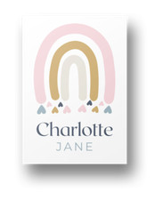 Baby Girl Nursery Personalised Name Paper Print, Digital, Canvas, Wood Print