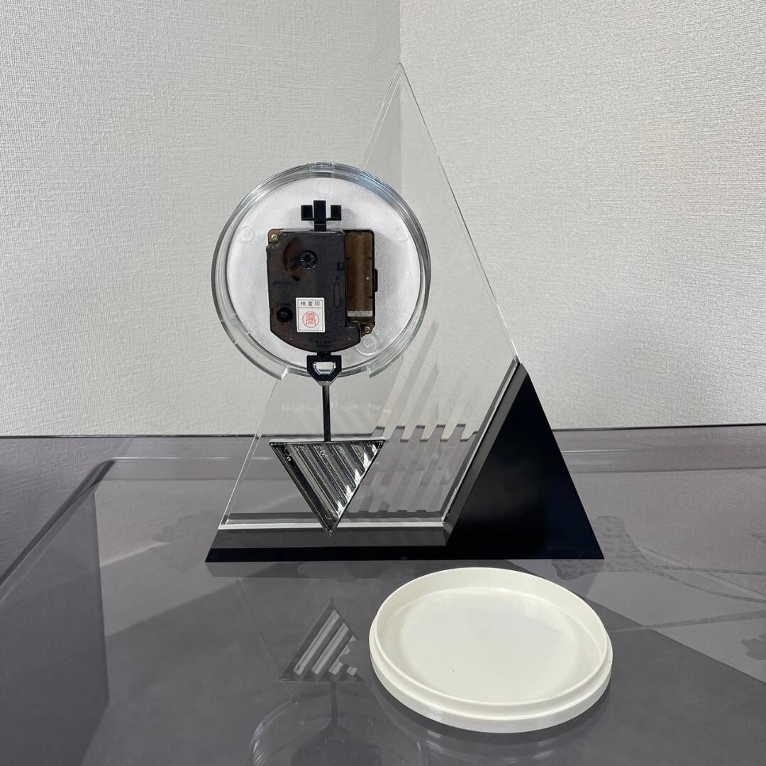 80's miyabi table clock postmodern analog quartz operation