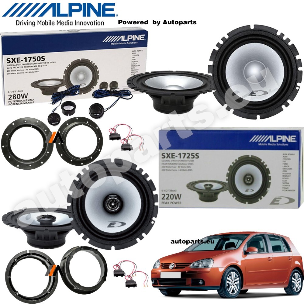 Alpine Kit 6 Casse per VW Golf 5 - Qualità Audio Certificata