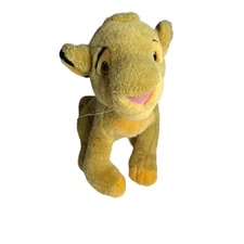 DISNEY LION KING Vintage Young Simba Sitting 14" Plush Disney parks Pre-owned!
