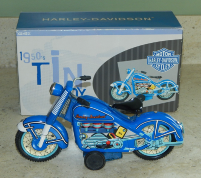 ミニカー 1950's Tin Toy Harley-Davidson Xonex 1950's Tin Toy Reproduction Harley Davidson 1959 Blue