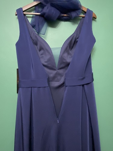 Stunning Gino Cerruti Dress. Size UK Large 14. Prom Evening Party Wedding. Blue - Picture 7 of 17