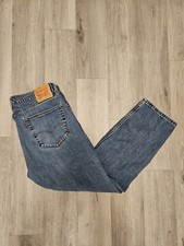 Levis 505 Red Tab Vintage 36x30 Jeans Men Blue Denim USA Made Straight