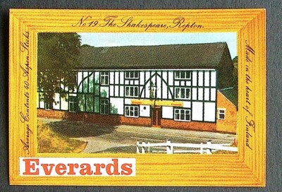 Matchbox Label Everards Pub The Shakespeare Ripton Huntingdon ME584