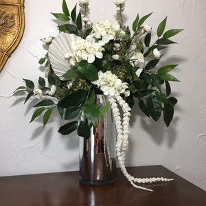 arrangement greenery hydrangea silk tall floral