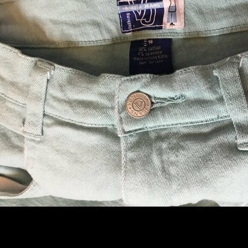 Vintage Venezia Lane Bryant Light Aqua Mom Jeans Size 16 - Picture 4 of 4