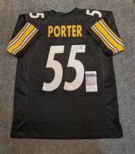 PITTSBURGH STEELERS JOEY PORTER SR AUTOGRAPHED SIGNED JERSEY JSA COA