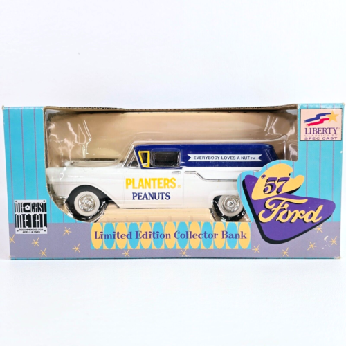 1996 Liberty Classics Planters Peanuts 1957 Ford Collector Coin Bank Die-Cast