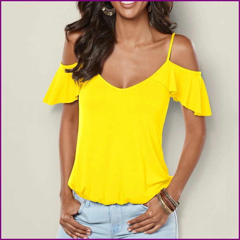 Blusas de moda manga corta hot sale