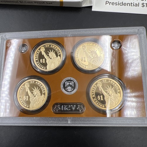 2014 US Mint Presidential $1 Dollar 4 Coin Proof Set Complete With Box & COA OGP - Picture 7 of 8