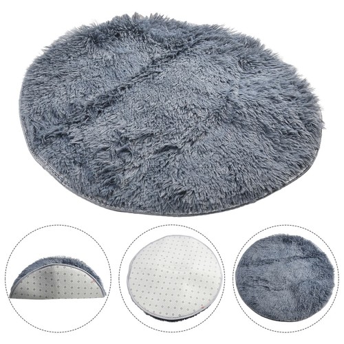 Circle Round Shaggy Rug Living Room Bedroom Carpet Floor Fluffy Mat Anti-Skid UK - Picture 78 of 91